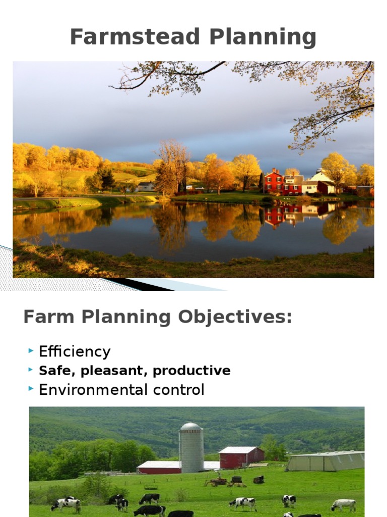 Farmstead Planning Farms Soil