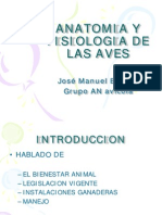Antomia y Fisiologia de Las Aves