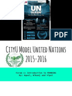 CityU MUN 2015 1st Forum
