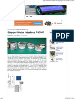 Stepper Motor Interface PIC16F 