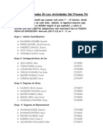 Actividades Del Proceso PSI