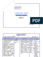 Planificação Expressão Dramática Pief2 2012-2013