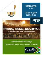 2015 Rugby World Cup Welcome Booklet