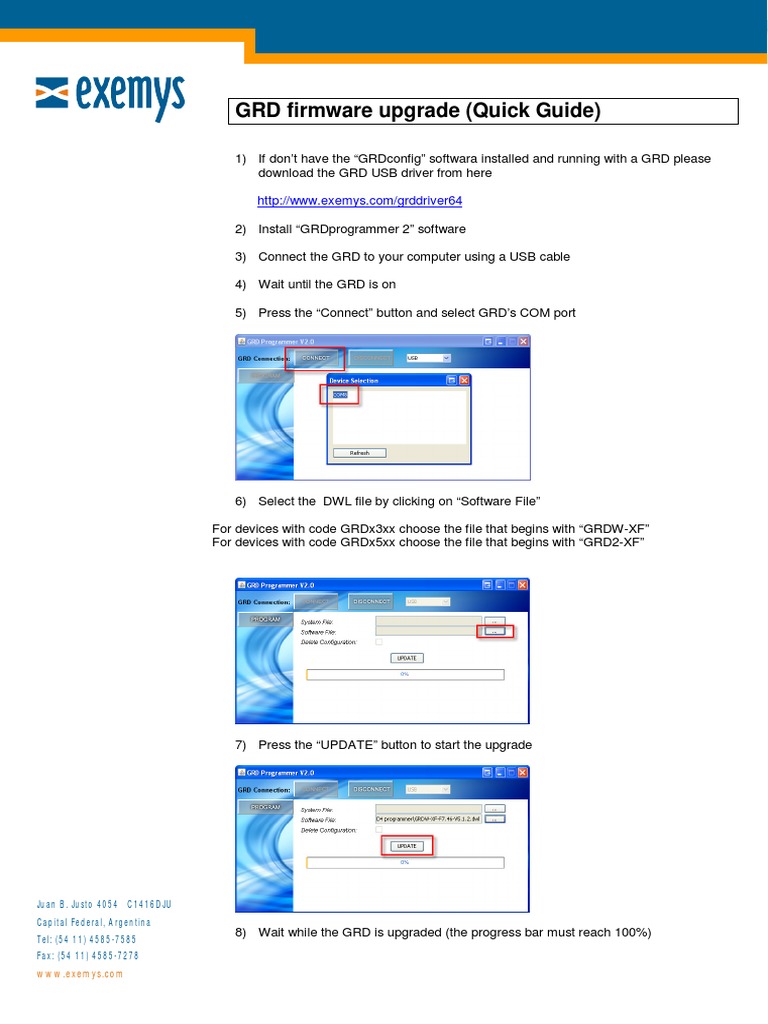 GRD Firmware Upgrade Quick Guide | PDF | Computers