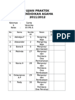 Ujian Praktek Agama