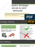 Successful Strategic Alliances & Joint Ventures