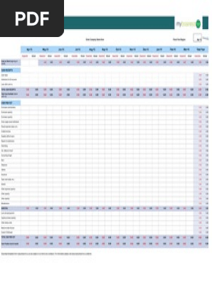 Cash Flow Forecast Template