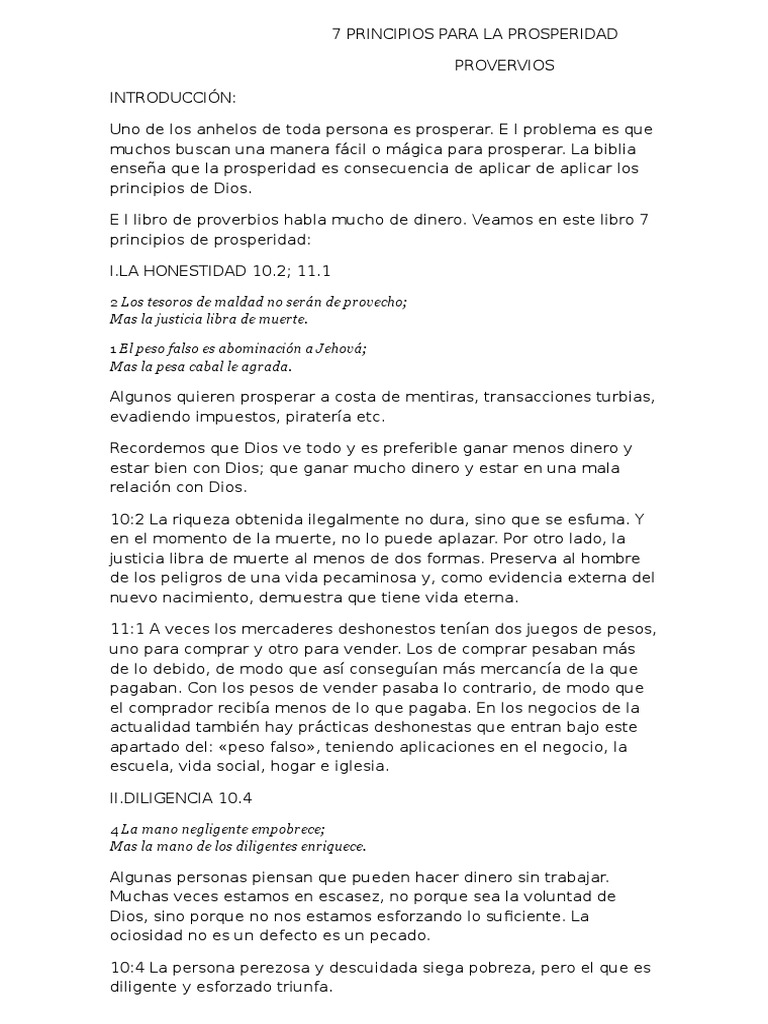 7 Principios Bíblicos de Prosperidad | PDF | Tetragrammaton | Bendición