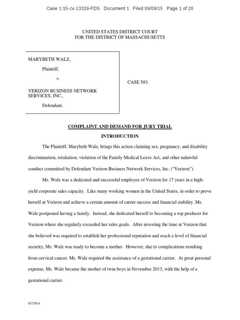 Mother of Premature Babies MaryBeth Walz Sues Verizon Download Free