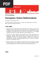 European Union Referendum