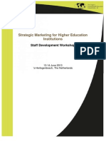 Flyer Strategic Marketing for Higher Education Institutions 2013