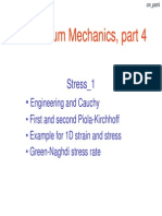 Continuum Mechanics, Part 4: Stress - 1