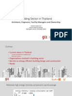 Building Sector in Thailand: Architects, Engineers, Facility Managers and Ownership