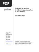 Download LCTN0020ConfiguringtheProxicastWi-FiClientBridgeAccessPointfortheLAN-Cell2byProxicastSN28161175 doc pdf