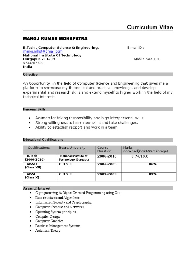 Aspiring Computer Science Engineer | PDF | Databases | Linux