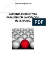 Causas y Soluciones Rotacion de Personal