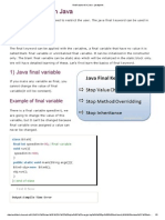 Final Keyword in Java - Javatpoint PDF