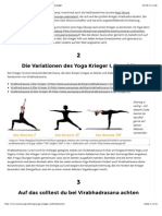 Yoga Krieger I, II und III (Virabhadrasana) - Yoga Übungen