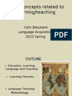 Education, Learning, Language and Teaching