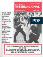 Revista Internacional - Nuestra Epoca N°1 - Edición Chilena - Enero 1986