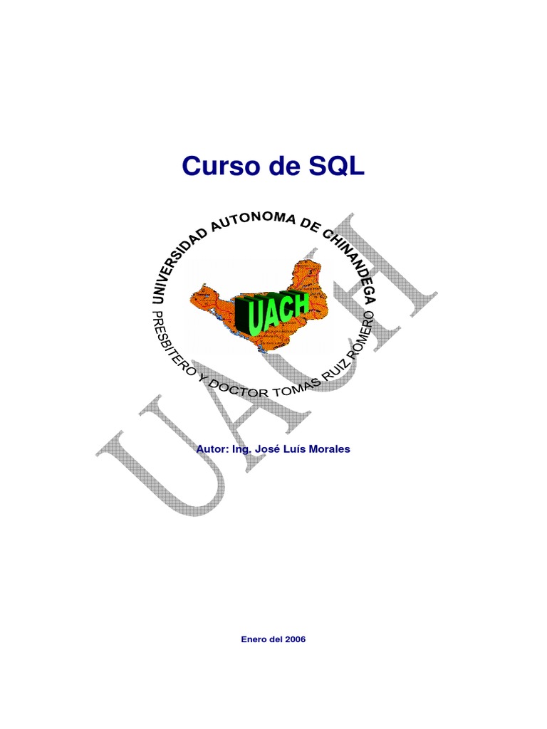 Curso de SQL | PDF | SQL | Tabla (base de datos)