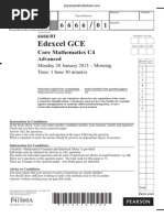 January 2013 QP - C4 Edexcel