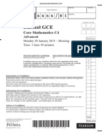 January 2013 QP - C4 Edexcel