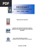 Critérios Para Seleção de Materiais Acusticos Utilizados Em Recintos Fechados p Diferentes Tipologias