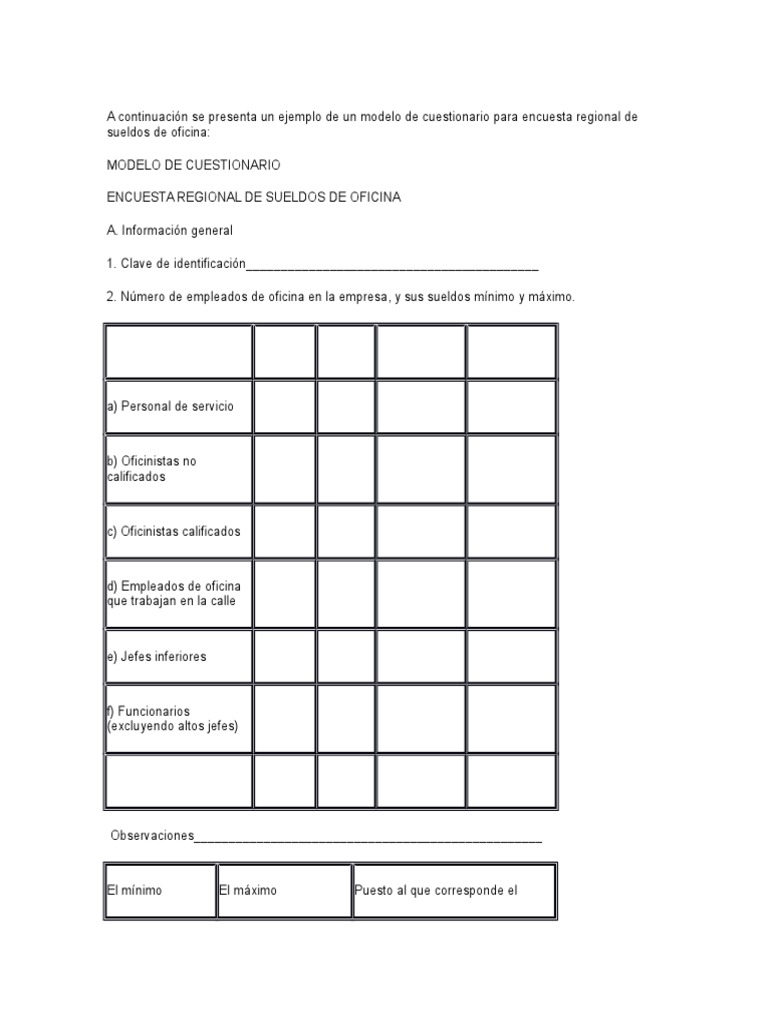 Formato De Encuesta Salarial Pdf 2024 vrogue.co