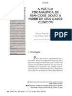 A Prática Psicanalítica Com Crianças - Françoise Dolto