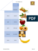 App Word Pinner: Fruits Dictionary