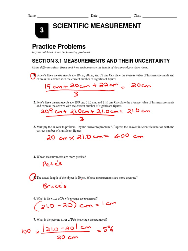 Percent Error Worksheet Answer Key - Nidecmege Pertaining To Percent Error Worksheet Answer Key