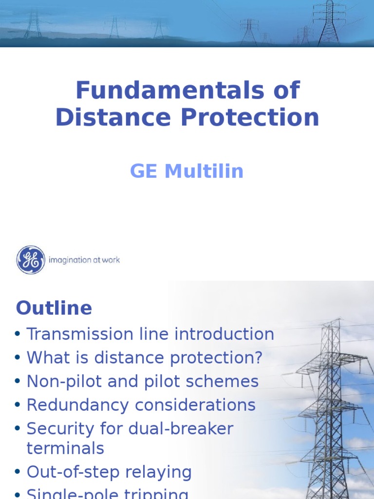 Distance Protection Fundamentals Guide | PDF | Electrical Impedance | Relay