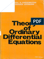 Coddington e.a. and Levinson n. - Theory of Ordinary Differential Equations