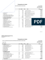 Presupuesto Por Módulo