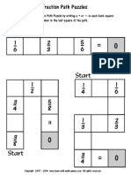 Fraction Path Puzzle 1