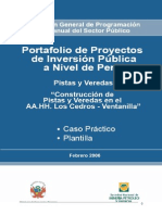 Pistas y Veredas - Caso Practico y Plantilla