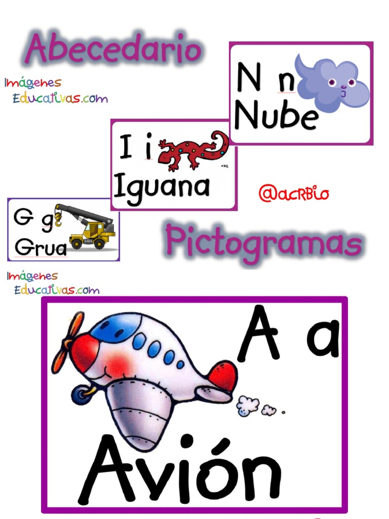 Abecedario Ilustrado Con Pictogramas PDF | PDF
