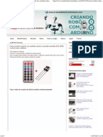 Criando Robô Com Arduíno - Como Receber Sinal de Um Controle Remoto Com Infravermelho (TV, DVD, Outros) Com o Arduino