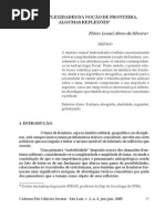 AS COMPLEXIDADES DA NOÇÃO DE FRONTEIRA