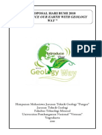 Proposal HARI BUMI 2010 - Geologi UPN