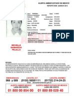 Cedula de Alerta Amber Michelle Samaniego Trujillo