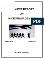 Micro Management