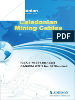 Caledonian Mining Cable To Standard ICEA S-75-381/NEMA WC 58-Type W Single Conductor Portable Power Cable
