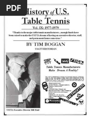 History Of U S Table Tennis Vol Ix 1977 1979 Olympic Games Sports