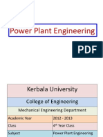 Power Plant - 4th Year Engineering Course PDF