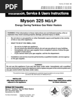 Download Myson 325 Tankless manual by imobiwan4711 SN281749411 doc pdf