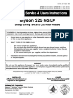 Myson 325 Tankless Manual