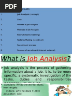 Job analysis