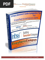 Infosys Placement Guide by Fresherscampus